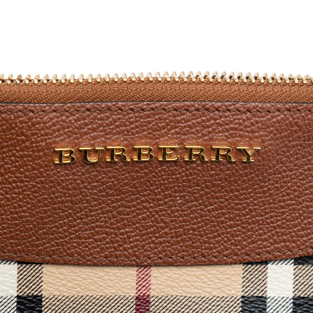 Burberry Peyton Crossbody Bag Haymarket #246114B51B - Picture 5 of 7